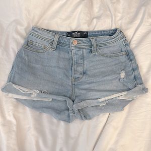 Hollister jean shorts, size 1/waist 25